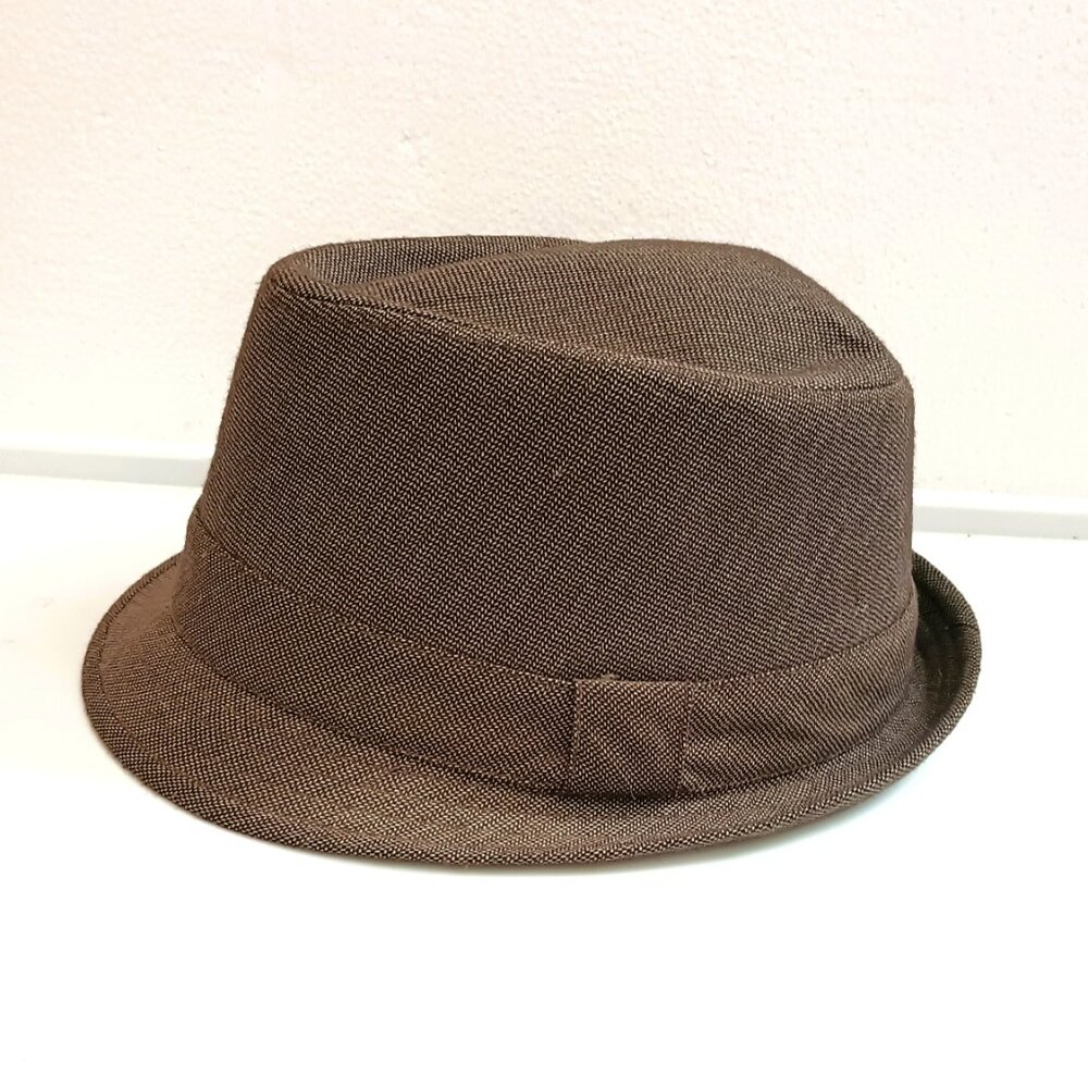 Rivington & Mott Fedora Hat L/XL Men's Brown Driving Bow Band Hat
